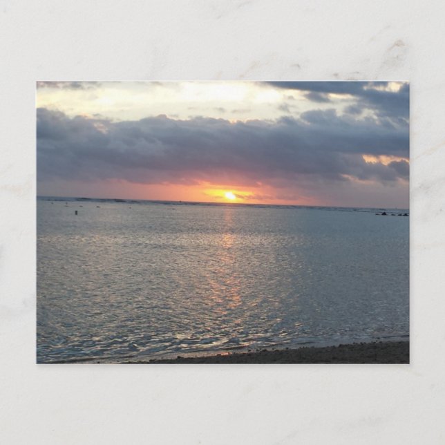 Sonnenuntergang Postkarte (Vorderseite)