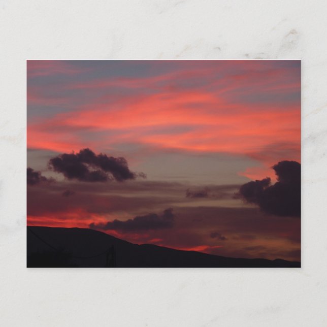 Sonnenuntergang Postkarte (Vorderseite)