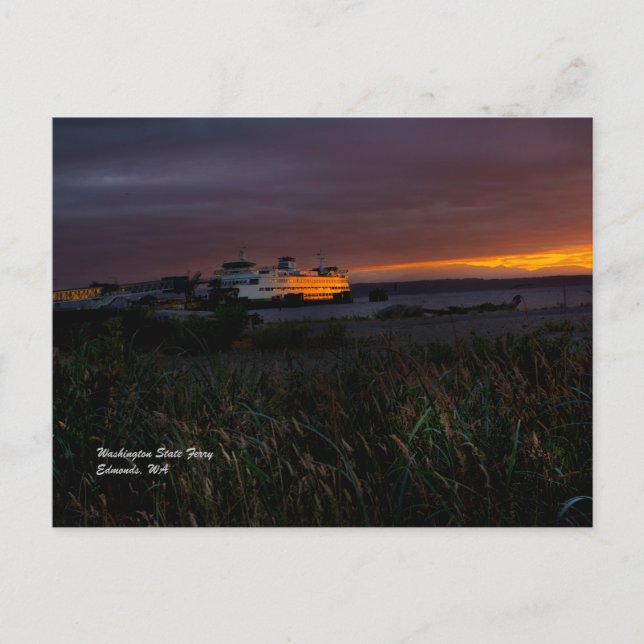 Sonnenuntergang Postkarte (Vorderseite)