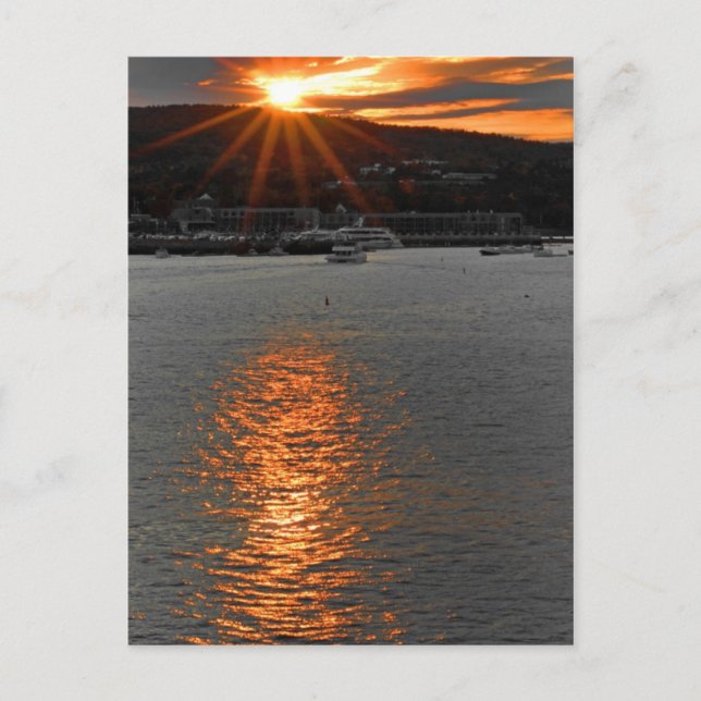 Sonnenuntergang Postkarte (Vorderseite)