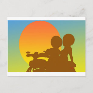 Sonnenuntergang Postkarte