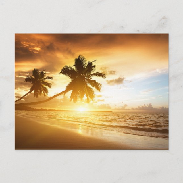 Sonnenuntergang Postkarte (Vorderseite)