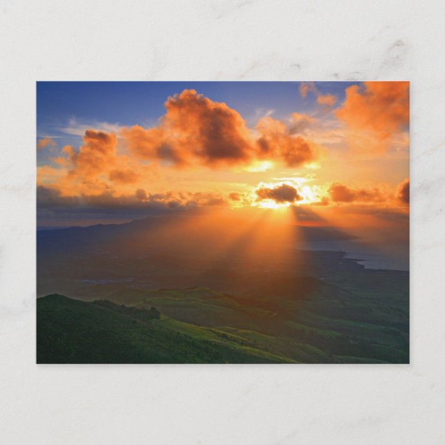 Sonnenuntergang Postkarte (Vorderseite)