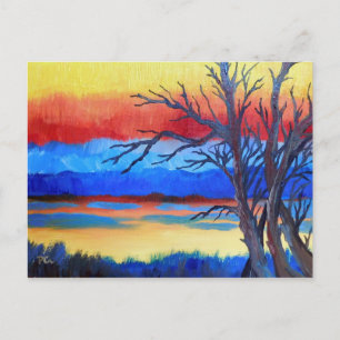 Sonnenuntergang Postkarte
