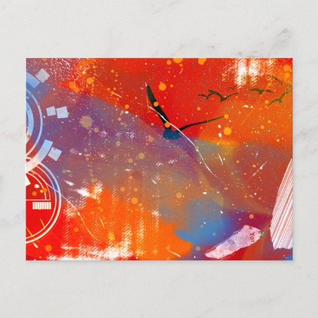 Sonnenuntergang Postkarte (Vorderseite)