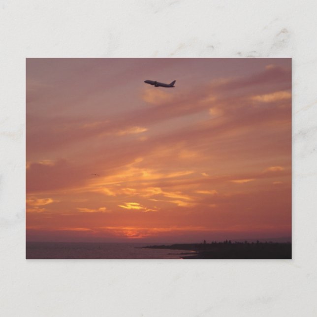Sonnenuntergang Postkarte (Vorderseite)