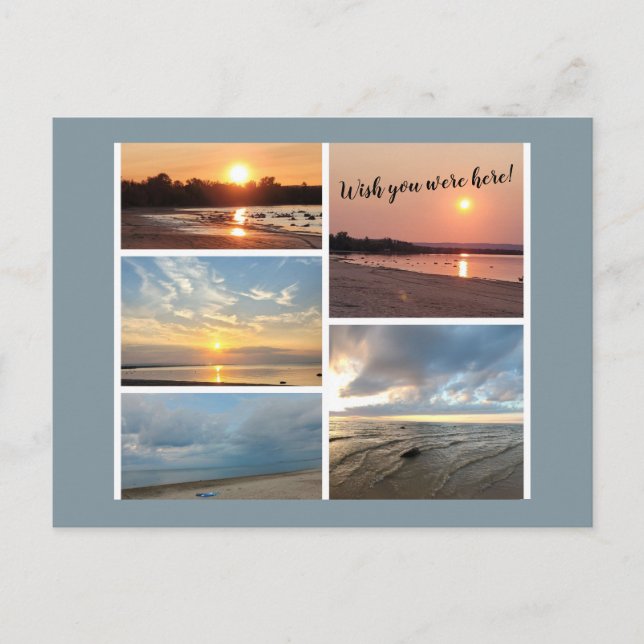 Sonnenuntergang Postkarte (Vorderseite)