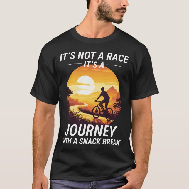 Sonnenuntergang Rad Rad Rad Off-road Radfahren T-Shirt (Vorderseite)