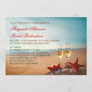 Sonnenuntergang Romantische Hochzeitseinladungen Einladung