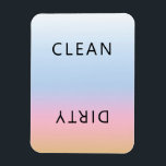 Sonnenuntergang Rosa Orangefarbene Geschirrspülmas Magnet<br><div class="desc">Moderne,  stilvolle Rosa-Orangengeschirrspüler Sauberes Magnet für die Anzeige von Geschirr in der Zuhause-Küche.</div>