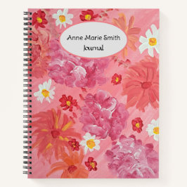 Sonnenuntergang-Rose Personalisiertes Notebook Notizbuch