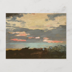 Sonnenuntergang, Saco Bay Postkarte