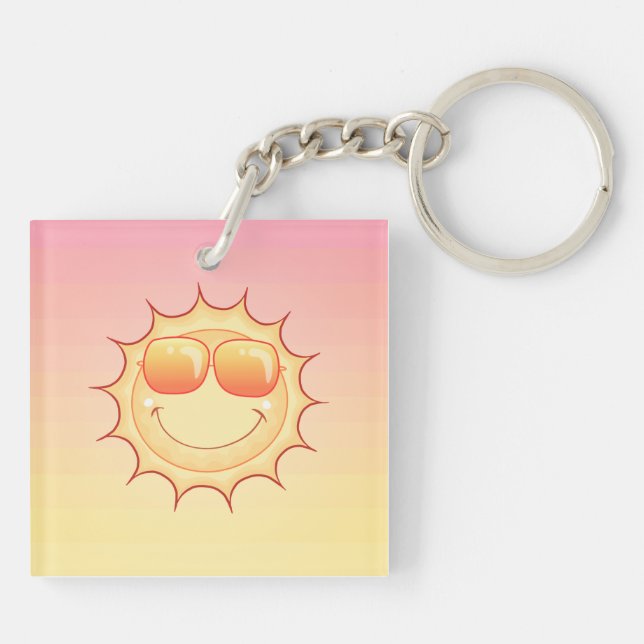 Sonnenuntergang Schlüsselanhänger (Rückseite)