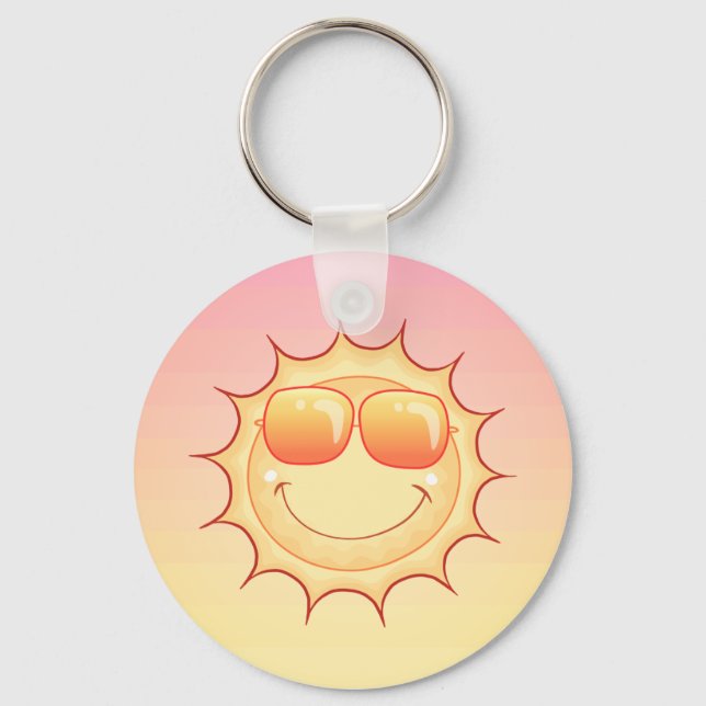 Sonnenuntergang Schlüsselanhänger (Vorderseite)