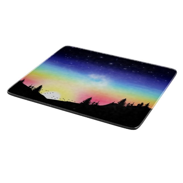 Sonnenuntergang Schneidebrett (Ecke)