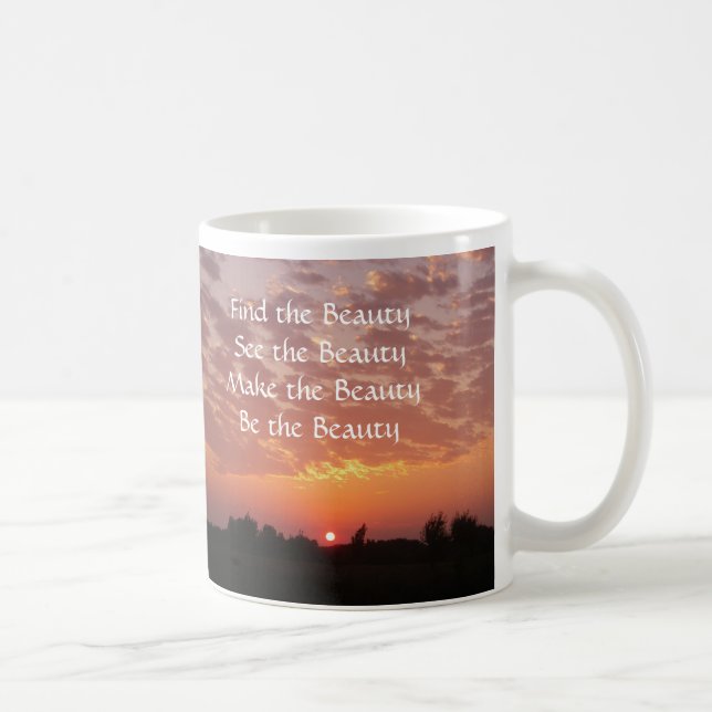 Sonnenuntergang-Schönheits-Tasse - besonders Kaffeetasse (Rechts)