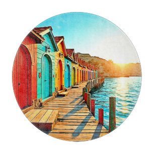 Sonnenuntergang: Seaside Hues Schneidebrett