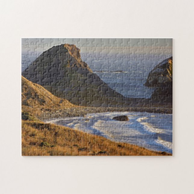 Sonnenuntergang, Seestangen, Schwestern, Oregon-Kü (Horizontal)