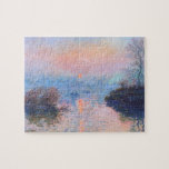 Sonnenuntergang: Seine am Lavacourt Monet Frische<br><div class="desc">Sonnenuntergang an der Seine am Lavacourt,  Wintereffekt,  Claude Monet 1880. Öl auf Leinwand.</div>