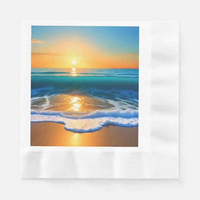 Sonnenuntergang Serviette (Vorderseite)