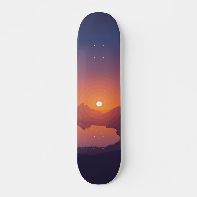 Sonnenuntergang Skateboard (Vorne)