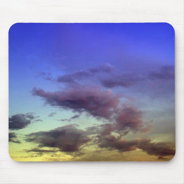 Sonnenuntergang/Sonnenaufgang Himmel und Wolken Mousepad (Vorne)