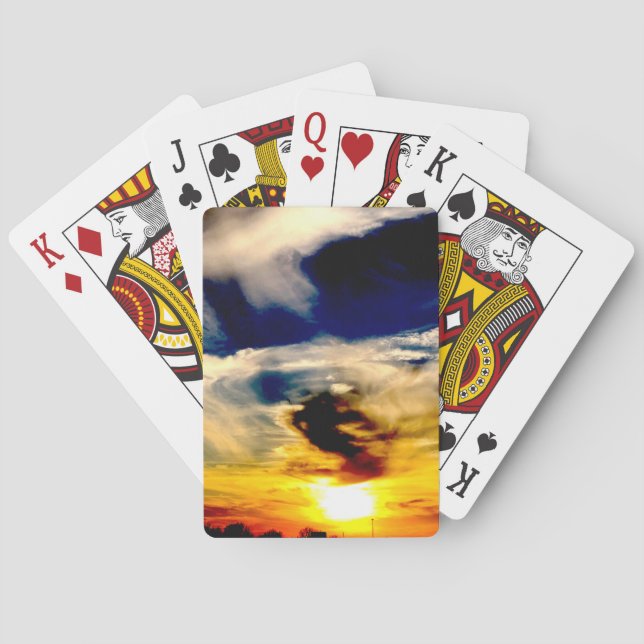 Sonnenuntergang Spielkarten (Rückseite)