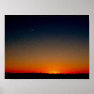 Sonnenuntergang-Stern Poster
