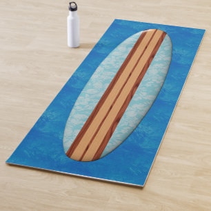 Sonnenuntergang-Strand hawaiisches Longboard Yogamatte