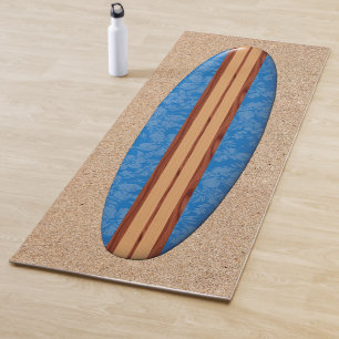 Sonnenuntergang-Strand hawaiisches Longboard Yogamatte