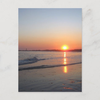 Sonnenuntergang * Strand Postkarte