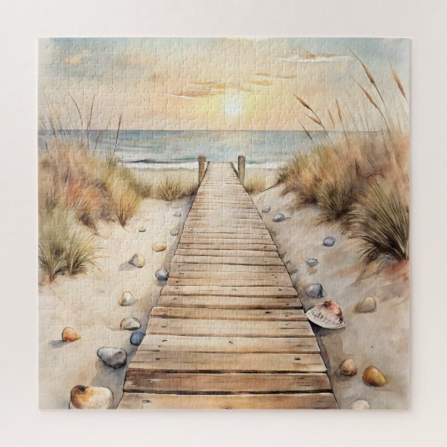 Sonnenuntergang Strandpromenade (Vertikal)