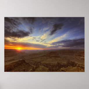 Sonnenuntergang, Süd-Rand des Grand Canyon, Grand Poster