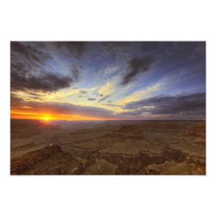 Sonnenuntergang, Südhang des Grand Canyon, Grand Fotodruck