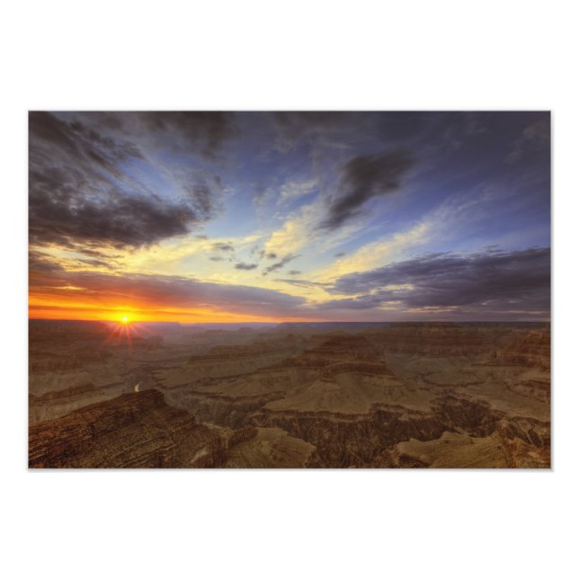 Sonnenuntergang, Südrand des Grand Canyon, Grand Fotodruck (Vorne)