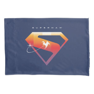 Sonnenuntergang Superman Shield Kissenbezug