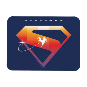 Sonnenuntergang Superman Shield Magnet