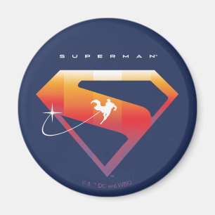 Sonnenuntergang Superman Shield Magnet