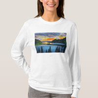 Sonnenuntergang-Szene auf dem Columbia River