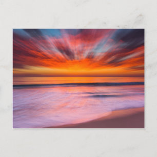 Sonnenuntergang Tamarack Beach   Carlsbad, CA Postkarte