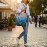 Sonnenuntergang Tasche. Geometrischer Totbeutel Tasche<br><div class="desc">Mit diesem inspiriert Totenbeutel mit kräftiger Energie in den Alltag eintauchen und ein gewagtes geometrisches Dreieck in kräftigen Blau-, Orange- und Goldtönen zeigen. Die markante Farbpalette kombiniert mit zarten goldenen Linien schafft ein modernes und elegantes Design. Dieses vielseitige Accessoire eignet sich hervorragend für Shopping-Touren, Bewerbungen oder für das Hinzufügen eines...</div>