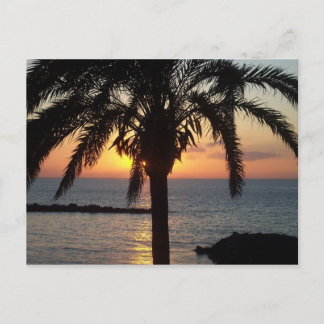 Sonnenuntergang Teneriffa Postkarte