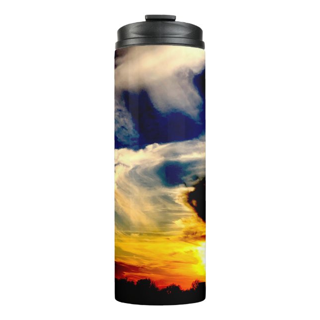 Sonnenuntergang Thermosbecher (Vorderseite)