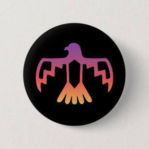Sonnenuntergang-Thunderbird-Knopf Button
