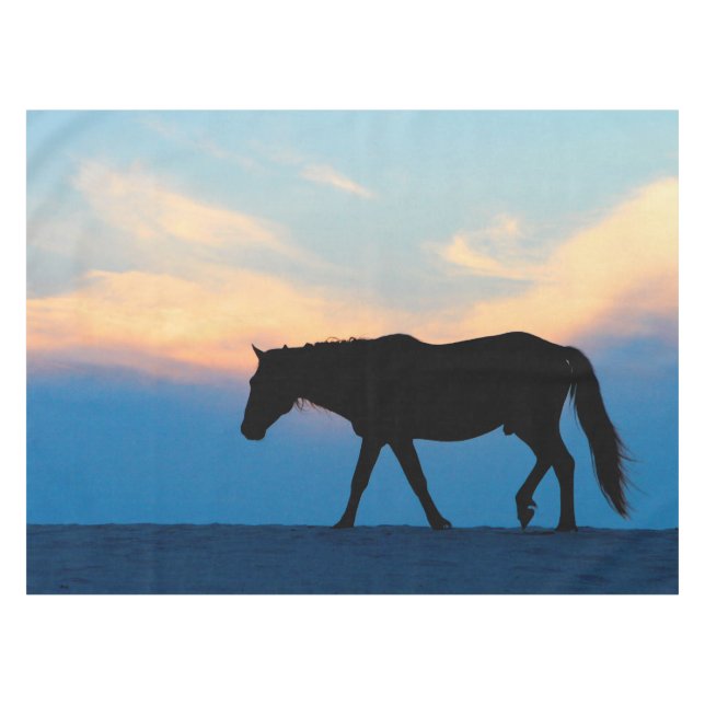 Sonnenuntergang Tischdecke (Vorderseite (Horizontal))