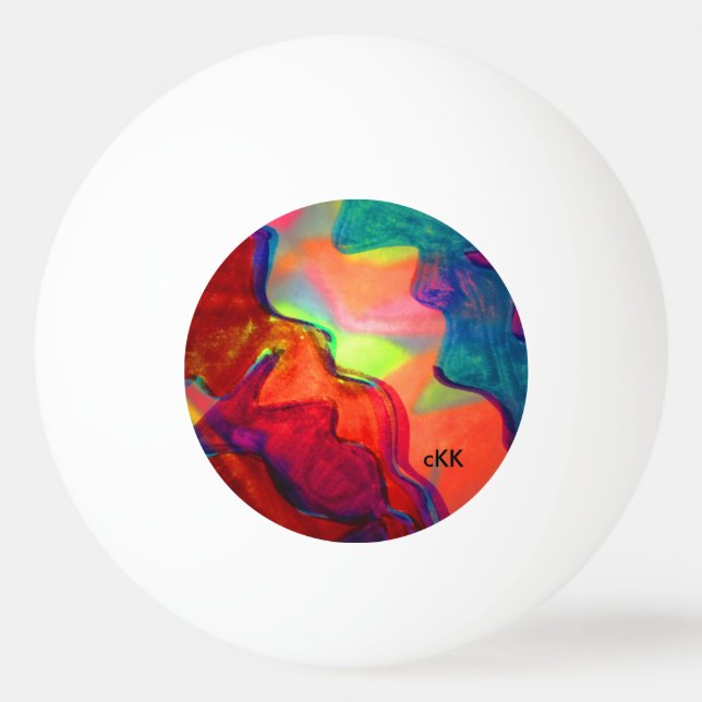 Sonnenuntergang Tischtennisball (Vorderseite)