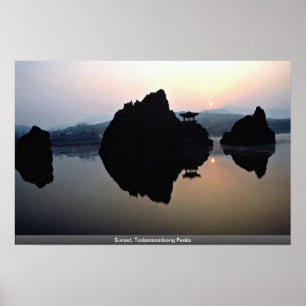 Sonnenuntergang, Todamsambong Spitzen Poster