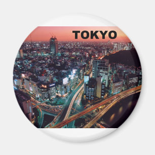 Sonnenuntergang Tokyos Japan (St.K) Magnet