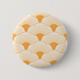 Sonnenuntergang, tonisch orange, Beton Button
