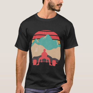 Sonnenuntergang-Totlast-Kraftdreikampf lustig T-Shirt